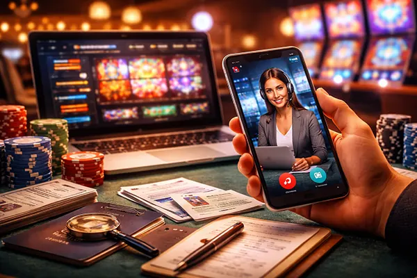 online casino support